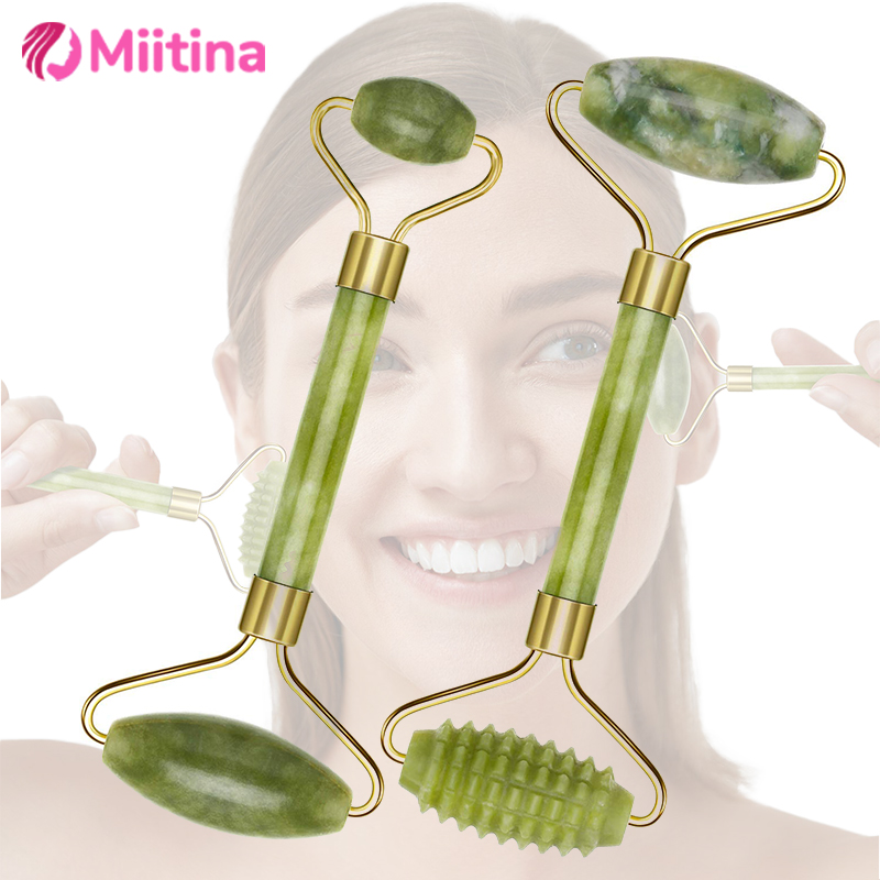 Skincare Natur E - Натуральный нефритовый ролик для лица, массажер