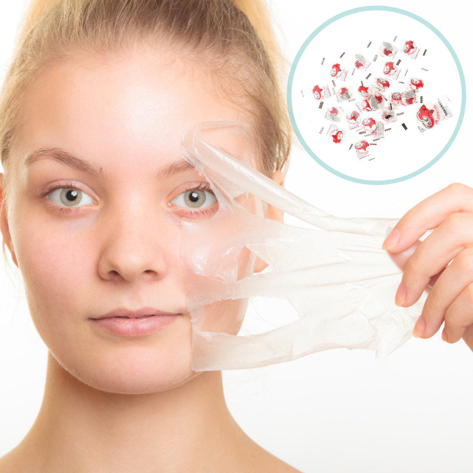 Skincare Natur E - 100 шт. сжатых масок для лица