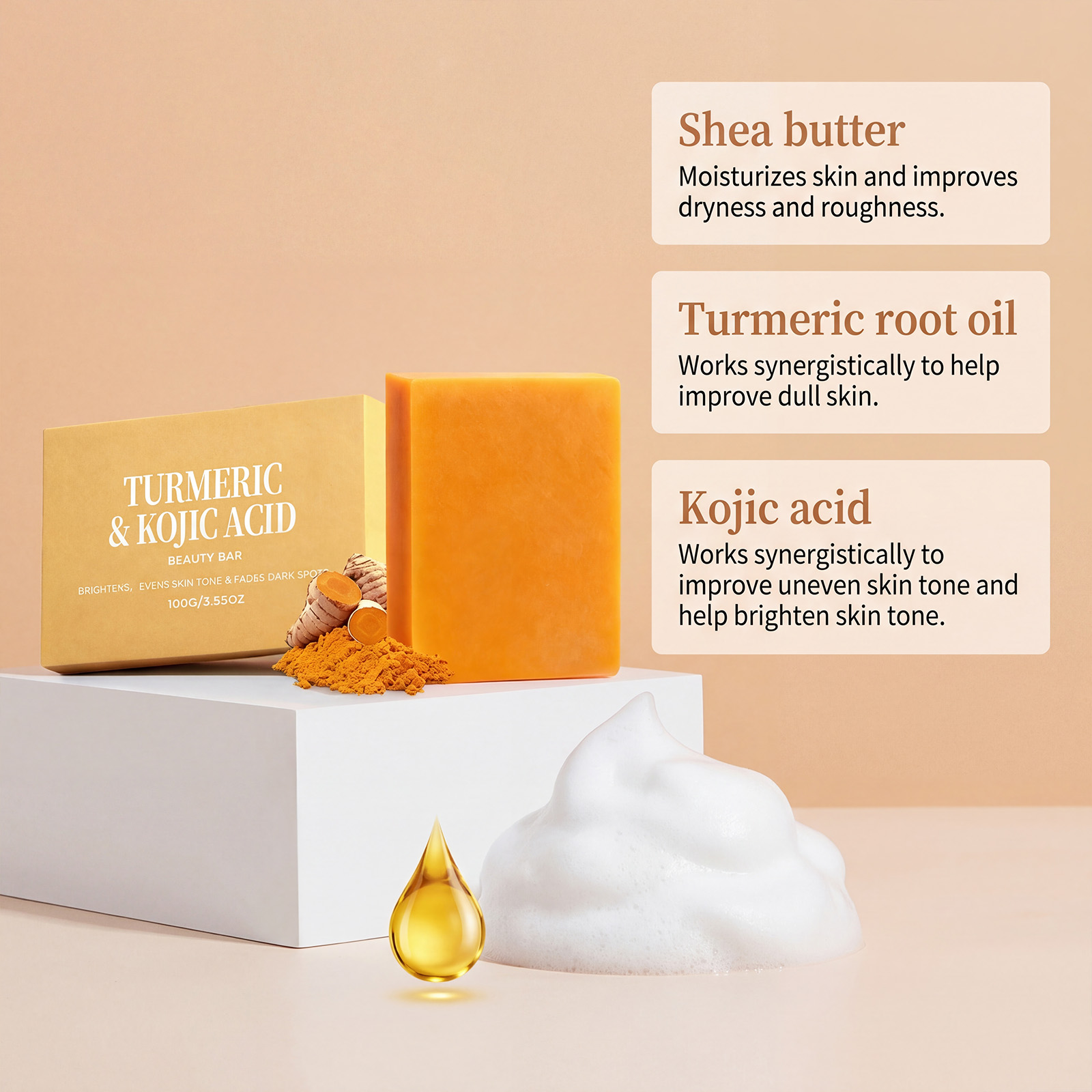 Мыло с куркумой и койевой кисл – обзор и цена Kojic Acid Soap